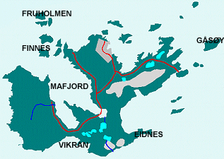 Kart over Ingøya